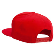 6 Panels Round Bill Cap - Red OSFM