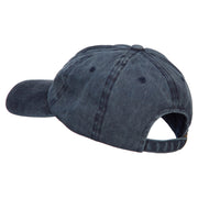 Mermaid Shape Embroidered Washed Cotton Cap