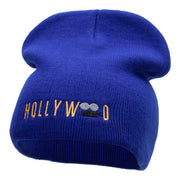 Hollywood Camera Embroidered Short Beanie