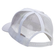 World's #1 Dad Five Panels Pro Style Trucker Mesh Cap - White OSFM