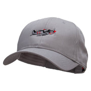 Sky Shark Embroidered Low Profile Cap - Grey OSFM