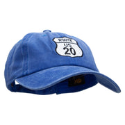 US 20 Embroidered Unstructured Cotton Cap