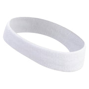 Alaphabet Doodle M Embroidered Head Band (Terry) - White OSFM