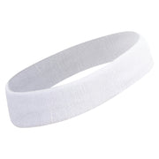 Alaphabet Doodle M Embroidered Head Band (Terry) - White OSFM