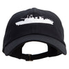 US Warship Unstructured Low Profile 6 panel Cotton Cap - Black OSFM