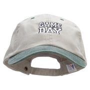 Game Day Embroidered Pigment Dyed Wash Cap - Beige-Green OSFM