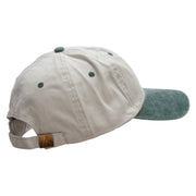 Game Day Embroidered Pigment Dyed Wash Cap - Beige-Green OSFM