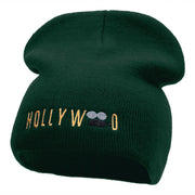 Hollywood Camera Embroidered Short Beanie