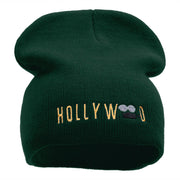 Hollywood Camera Embroidered Short Beanie