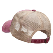 Viva Mexico Catus Embroidered Pigment Dyed Mesh Cap