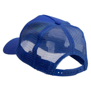 World's #1 Dad Five Panels Pro Style Trucker Mesh Cap - Royal OSFM