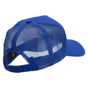 World's #1 Dad Five Panels Pro Style Trucker Mesh Cap - Royal OSFM