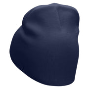 Heart Controler Embroidered 8 Inch Short Beanie - Navy OSFM