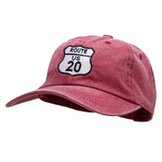 US 20 Embroidered Unstructured Cotton Cap