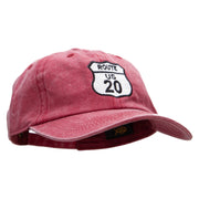 US 20 Embroidered Unstructured Cotton Cap