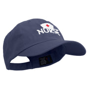 Pure Nurse Sign Embroidered Low Profile Dyed Cotton Twill Cap - Navy OSFM