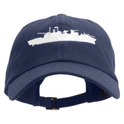 US Warship Unstructured Low Profile 6 panel Cotton Cap - Navy OSFM