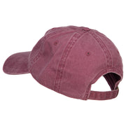 Mermaid Shape Embroidered Washed Cotton Cap