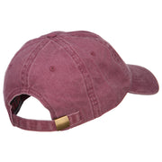 Mermaid Shape Embroidered Washed Cotton Cap