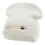 Hollywood Camera Embroidered Short Beanie