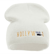 Hollywood Camera Embroidered Short Beanie