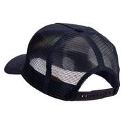 Panther Five Panels Pro Style Trucker Mesh Cap - Navy OSFM