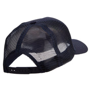 Panther Five Panels Pro Style Trucker Mesh Cap - Navy OSFM