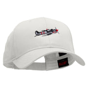 Sky Shark Embroidered Low Profile Cap - White OSFM