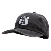 US 20 Embroidered Unstructured Cotton Cap