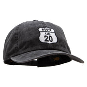 US 20 Embroidered Unstructured Cotton Cap