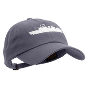 US Warship Unstructured Low Profile 6 panel Cotton Cap - Dk-Grey OSFM