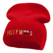 Hollywood Camera Embroidered Short Beanie