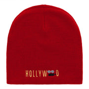 Hollywood Camera Embroidered Short Beanie