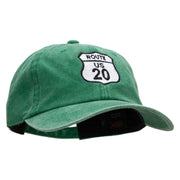 US 20 Embroidered Unstructured Cotton Cap