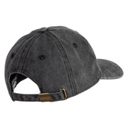 Red Purple Lady Western Boots Iron on Patched Unstructured Pigment Dyed Cotton Cap - Black OSFM