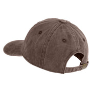 Red Purple Lady Western Boots Iron on Patched Unstructured Pigment Dyed Cotton Cap - Brown OSFM
