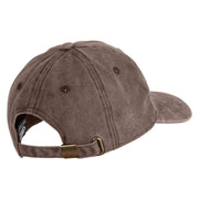 Red Purple Lady Western Boots Iron on Patched Unstructured Pigment Dyed Cotton Cap - Brown OSFM