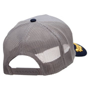 Military Scrambled Eggs Two Tone Cotton Twill 5 panel Mesh Back Cap