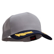 Military Scrambled Eggs Two Tone Cotton Twill 5 panel Mesh Back Cap