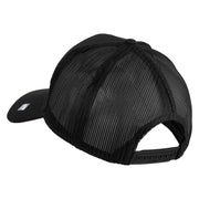 USAF Veteran Patched Solid Cotton Twill Mesh Prostyle Cap - Black OSFM