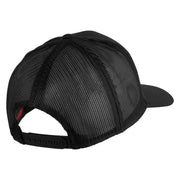 USAF Veteran Patched Solid Cotton Twill Mesh Prostyle Cap - Black OSFM