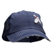 Bowling Pins Patched Low Profile Special Cotton Mesh Cap