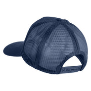 U.S. Navy Veteran Blue Patched Solid Cotton Twill Mesh Prostyle Cap - Navy OSFM