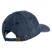 Red Purple Lady Western Boots Iron on Patched Unstructured Pigment Dyed Cotton Cap - Navy OSFM