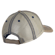 Canadian Maple Leaf Patched Low Profile Special Cotton Mesh Cap - Khaki OSFM