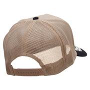 Military Scrambled Eggs Two Tone Cotton Twill 5 panel Mesh Back Cap