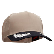 Military Scrambled Eggs Two Tone Cotton Twill 5 panel Mesh Back Cap