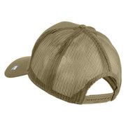 USAF Veteran Patched Solid Cotton Twill Mesh Prostyle Cap - Khaki OSFM