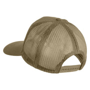 U.S. Navy Veteran Blue Patched Solid Cotton Twill Mesh Prostyle Cap - Khaki OSFM