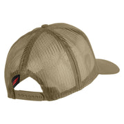 U.S. Navy Veteran Blue Patched Solid Cotton Twill Mesh Prostyle Cap - Khaki OSFM